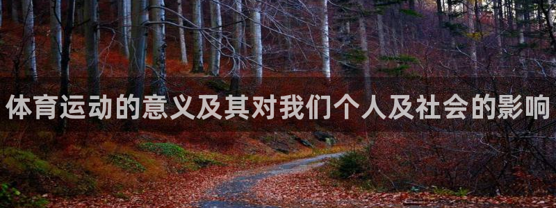 MK体育官方正版app集团logo：体育运动的意义及